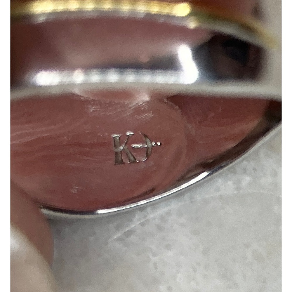 Sterling Silver Arrow Ring Gold‎ Wrapped Accent CZ's Statement Band Size 7 - Picture 5 of 10